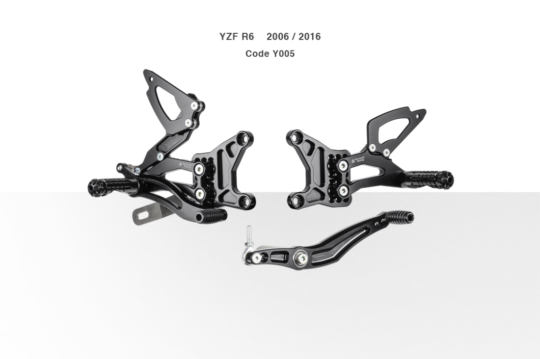 Bonamici Adjustable Rearsets for Yamaha