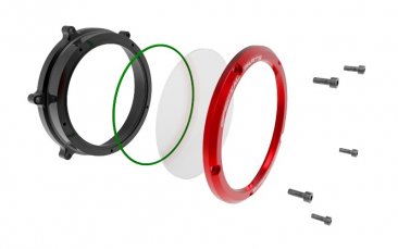 DucaBike Clear Clutch Cover Colored Ring