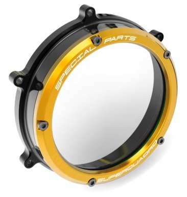 DucaBike Clear Clutch Cover Colored Ring
