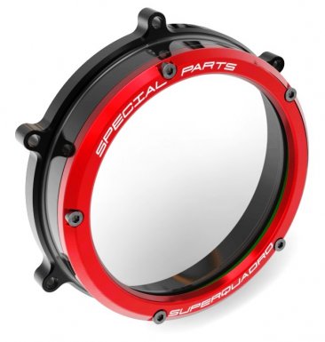 DucaBike Clear Clutch Cover Colored Ring