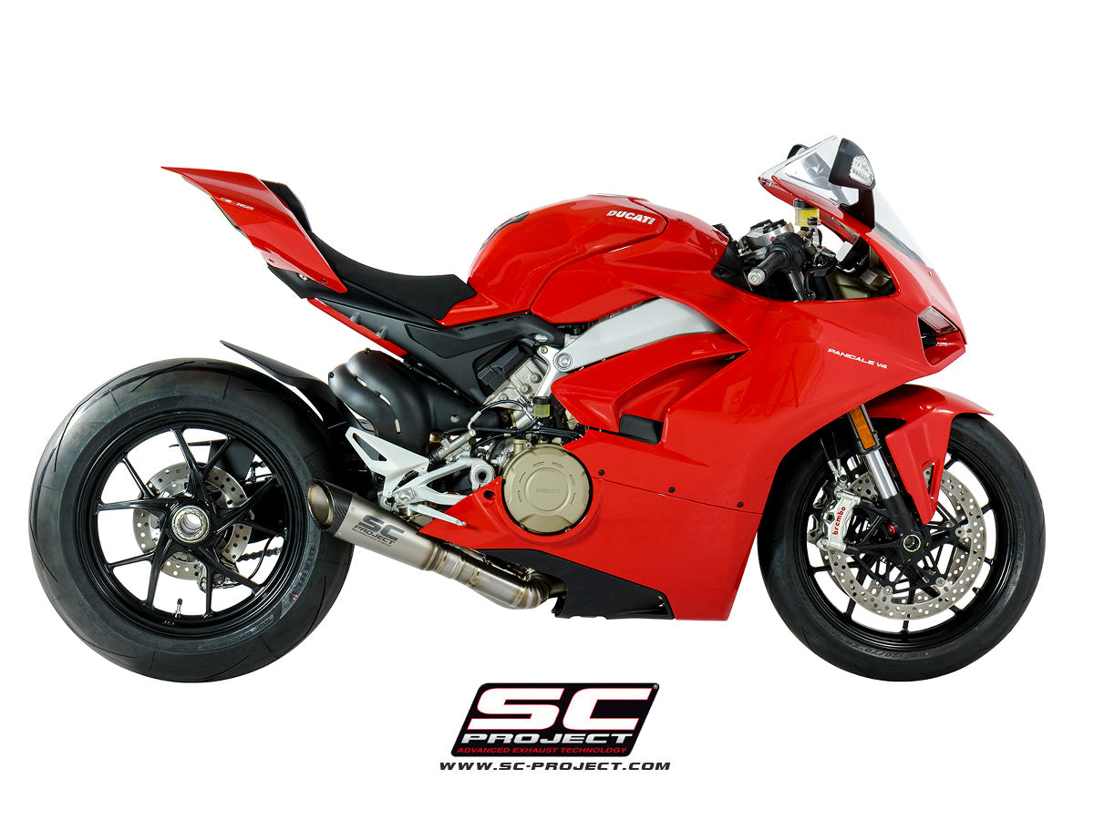 2018+ Panigale V4 / V4S / V4 Speciale S1 Slip-on Exhaust w/ Decat Link Pipe