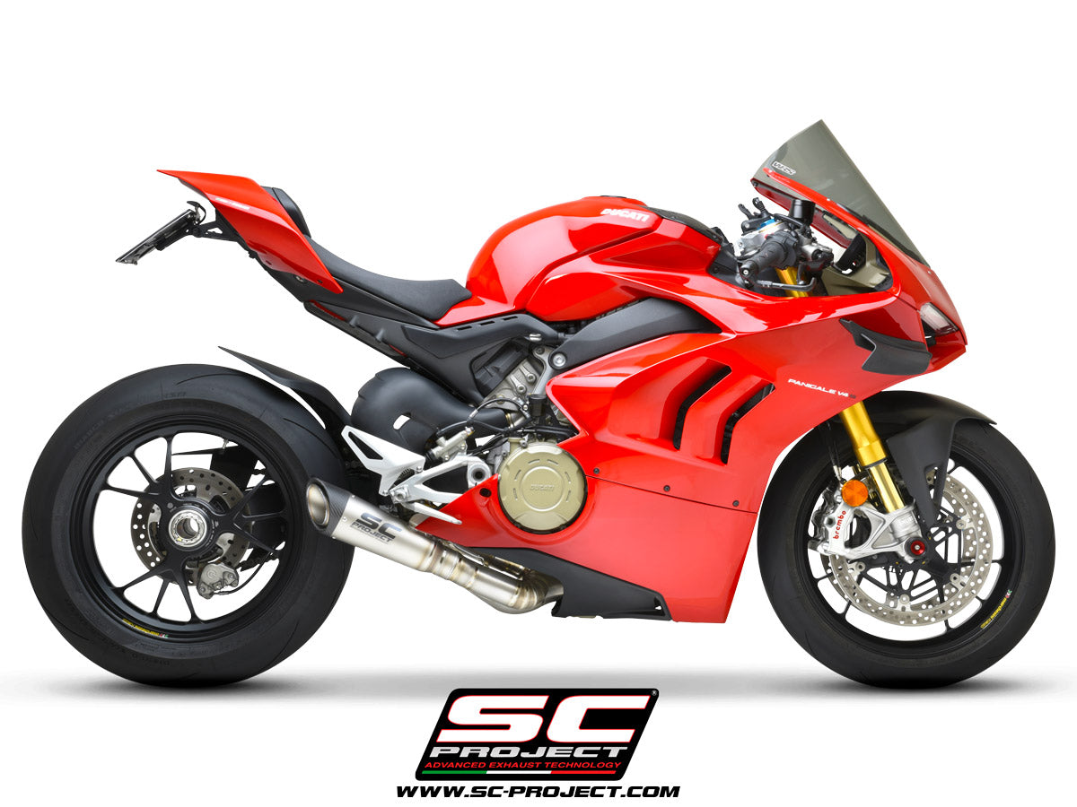 2018+ Panigale V4 / V4S / V4 Speciale S1 Slip-on Exhaust w/ Decat Link Pipe