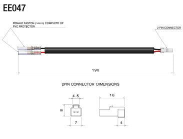 Rizoma Turn Signal "No Cut" Cable Connector Kit