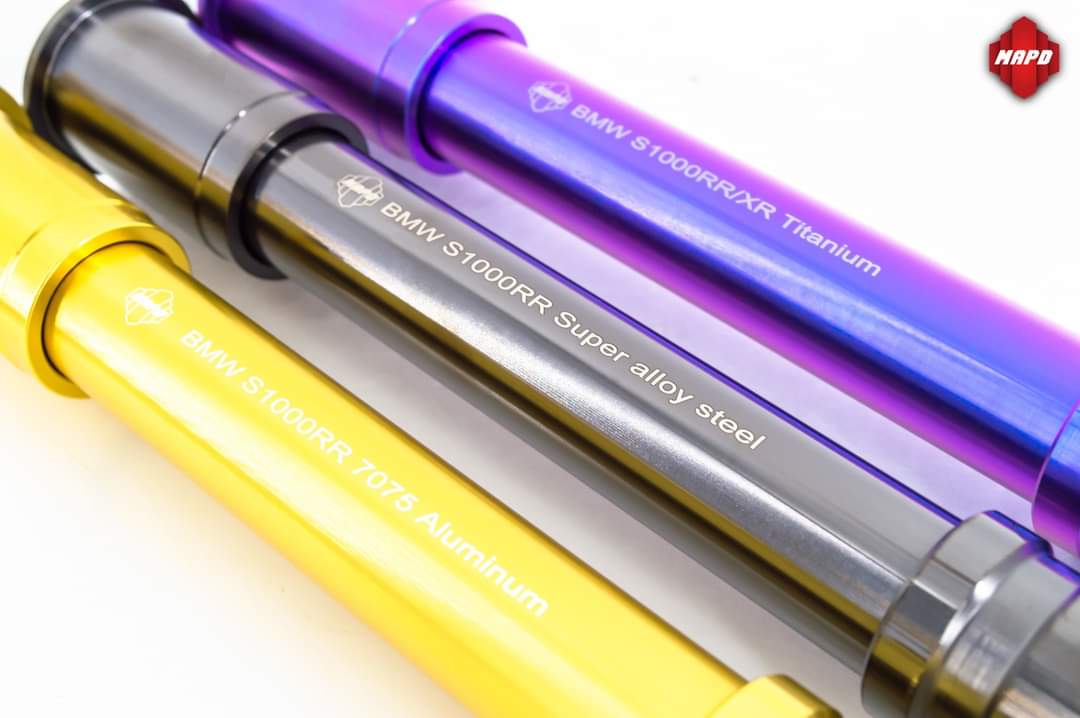 MAPD Front & Rear Aluminum Race Axles – Speed Star Moto