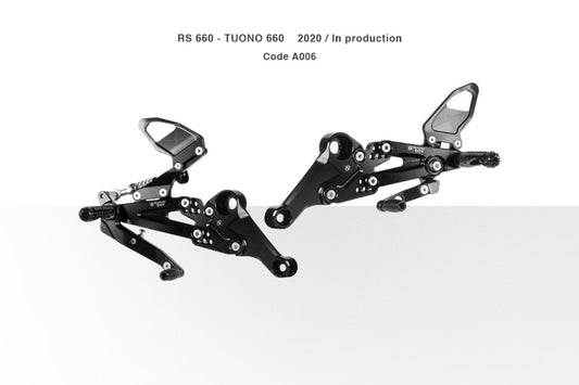 Bonamici Adjustable Rearsets for Aprilia