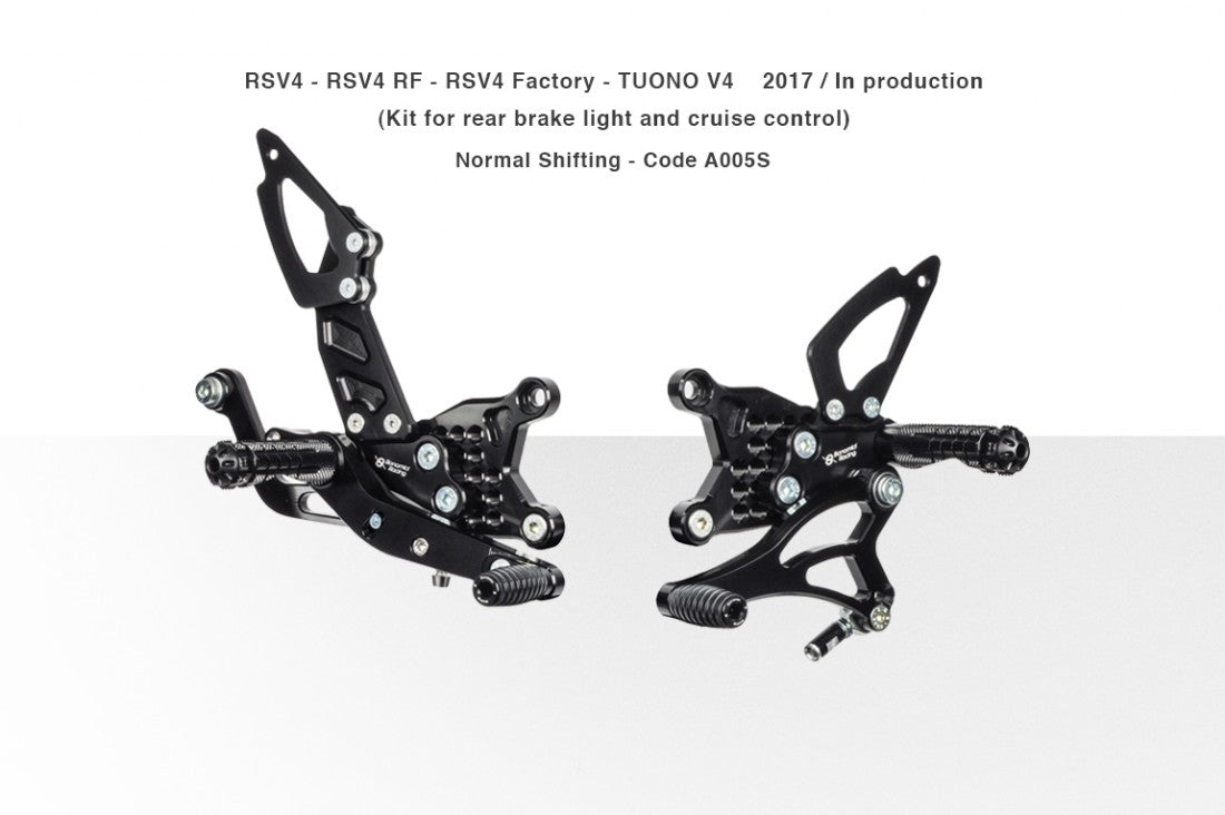 Bonamici Adjustable Rearsets for Aprilia