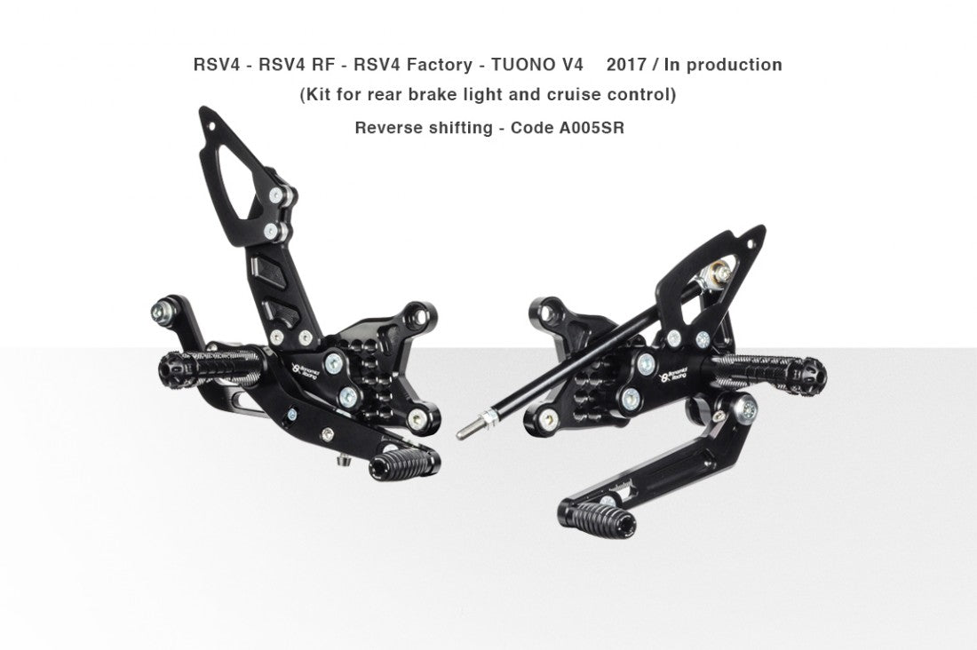 Bonamici Adjustable Rearsets for Aprilia