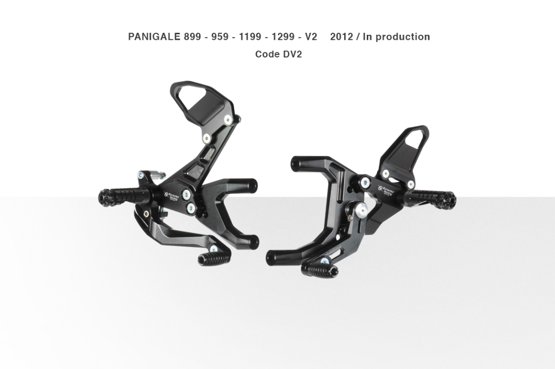 Bonamici Adjustable Rearsets for Ducati